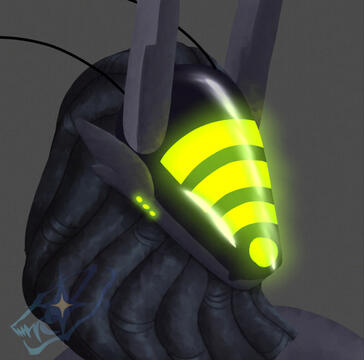 Rendered headshot of Surge, my oc