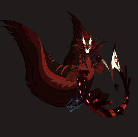 Urzuk oc, from the game Creatures of Sonaria, on Roblox